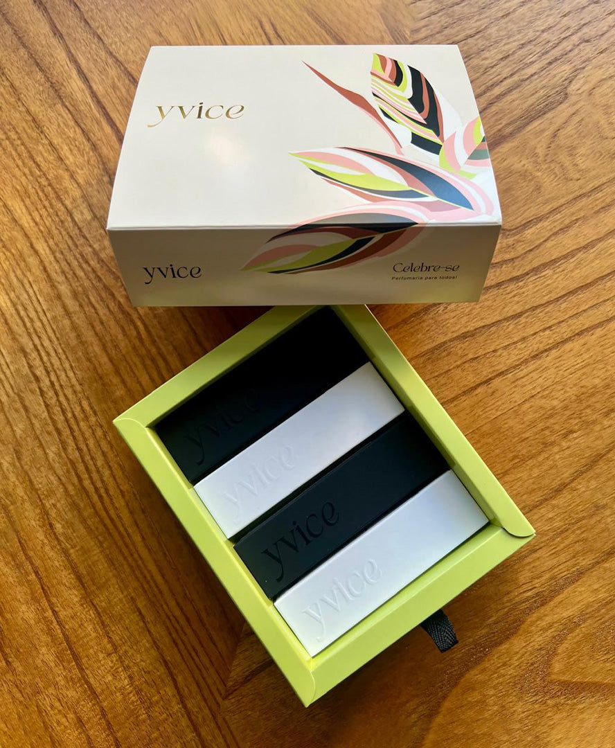 Kit com 4 Perfumes de 15ml + Caixa Presenteável